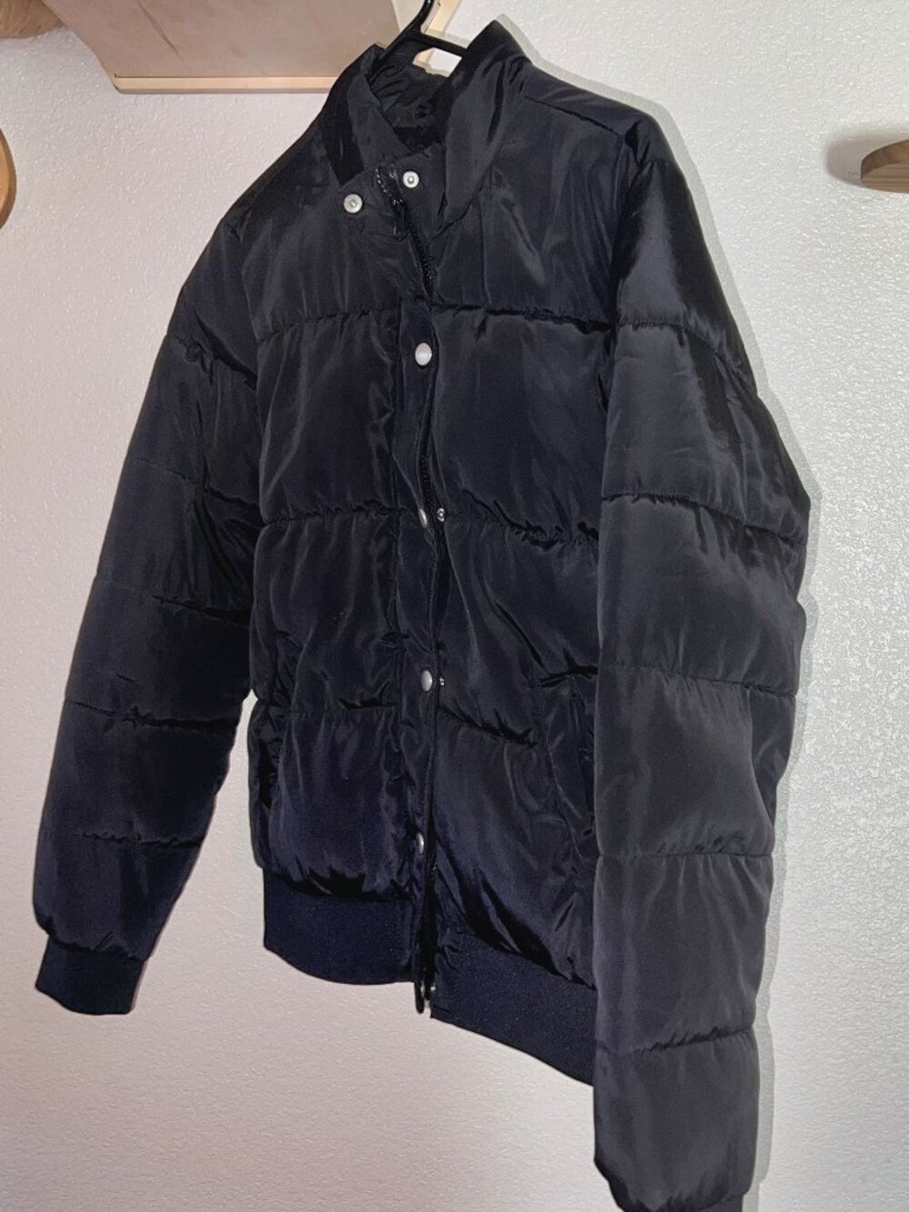 Black Puffer Coat | Women's M | Winter-Stylish | Forever 21